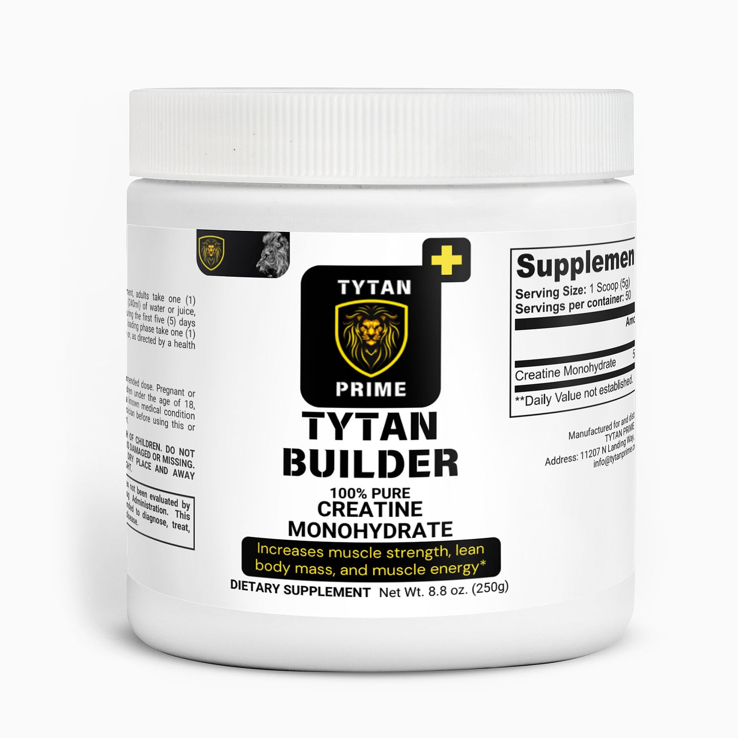 Tytan Builder: 100% Pure Creatine Monohydrate
