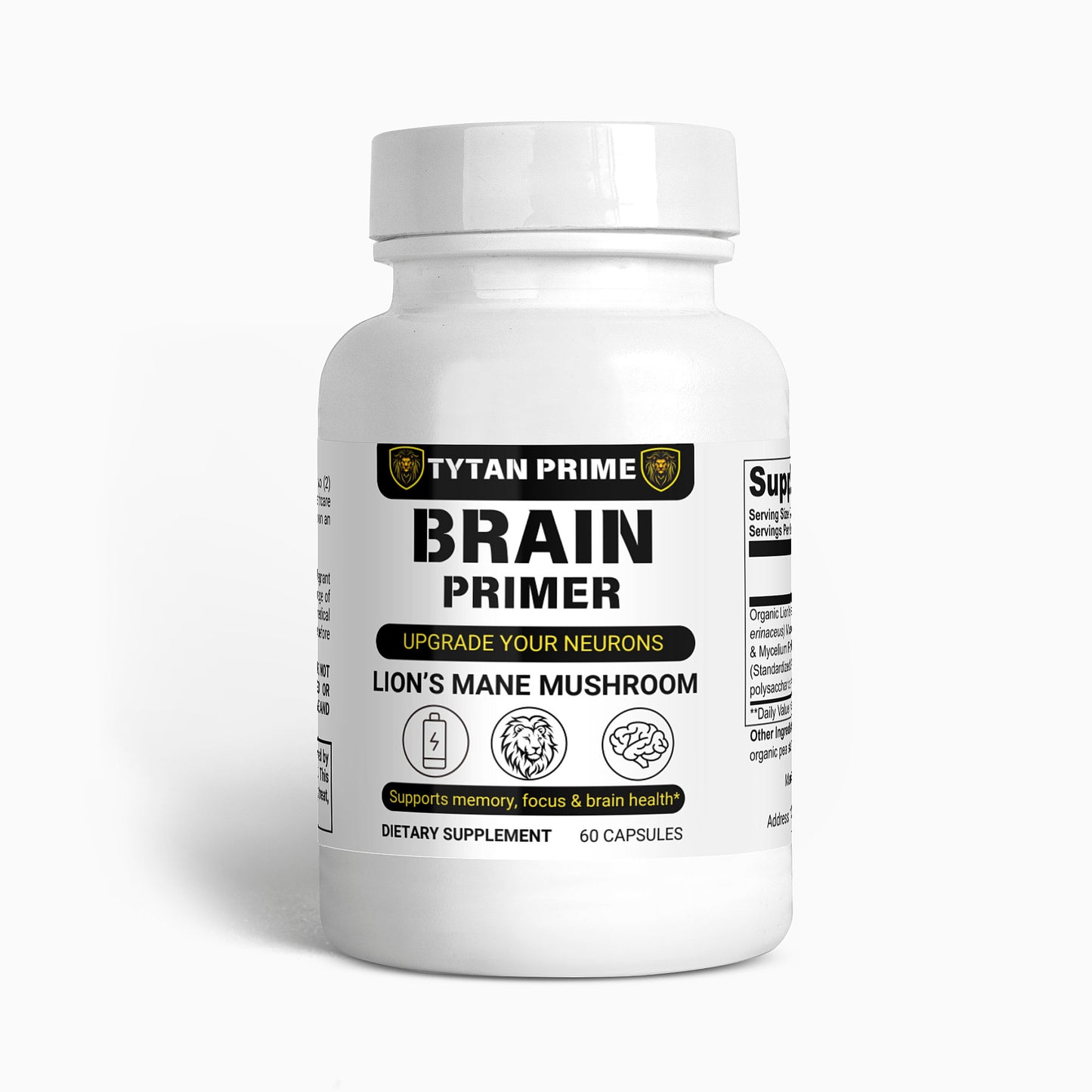 Brain Primer: Organic Lion's Mane Mushroom