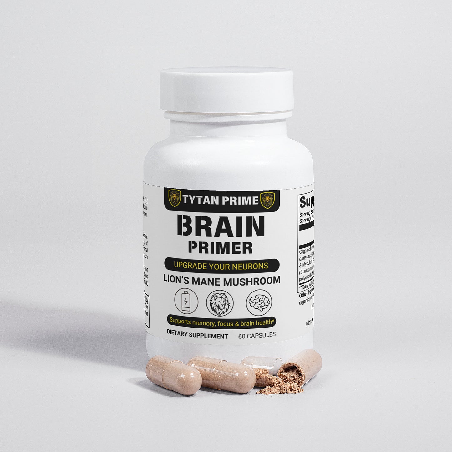 Brain Primer: Organic Lion's Mane Mushroom